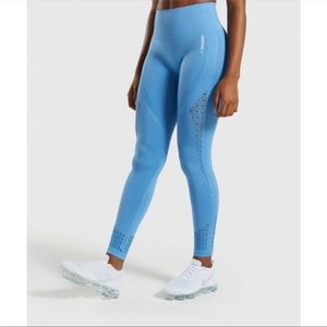 Gymshark energy seamless leggings size small in Malibu blue